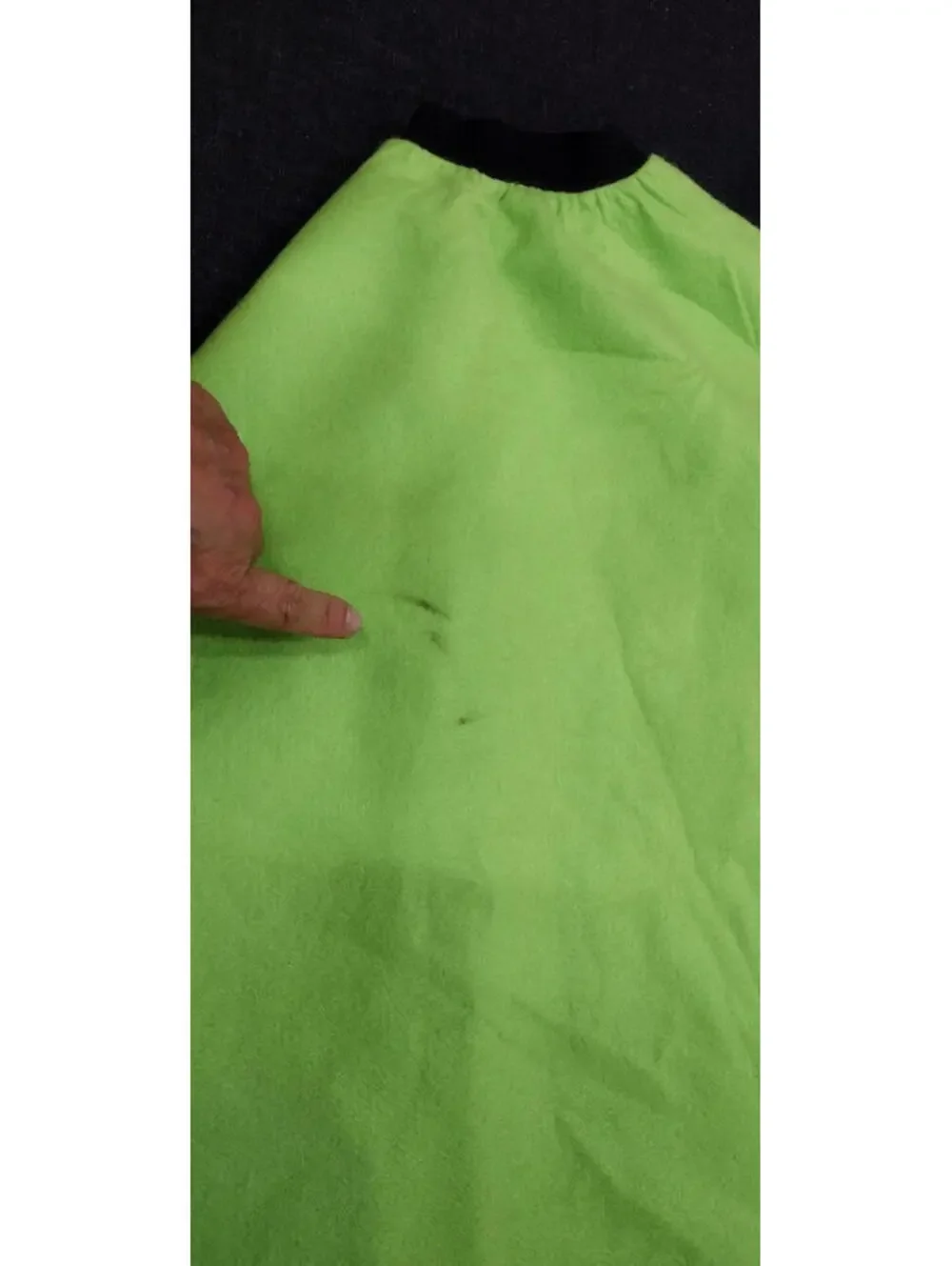 Rockabilly Cosplay Green Neon Full Circle SKirt Size 25 in xs Bejeweled RECORD